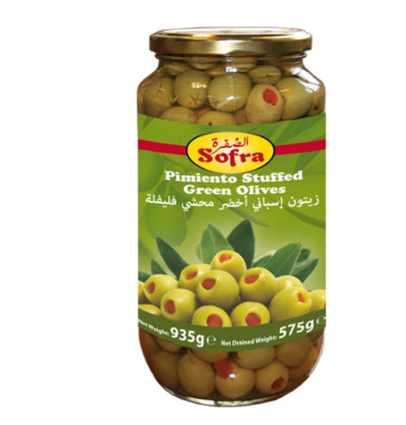 Sofra Stuffed Green Olives With Pimiento 935G