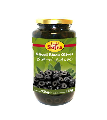 Sofra Sliced Black Olives 935G