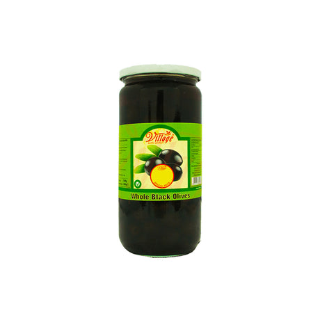 Village Whole Black Olives 700g