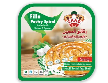 Zaad Fillo Pastry With Spinach & Cheese 800G