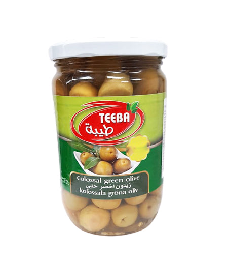 Teeba Green Olives Halabi 640G