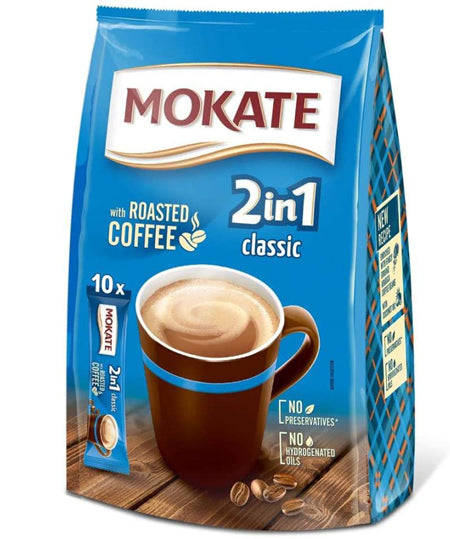 Mokate Roasted Coffee 2 In 1 10 Bags