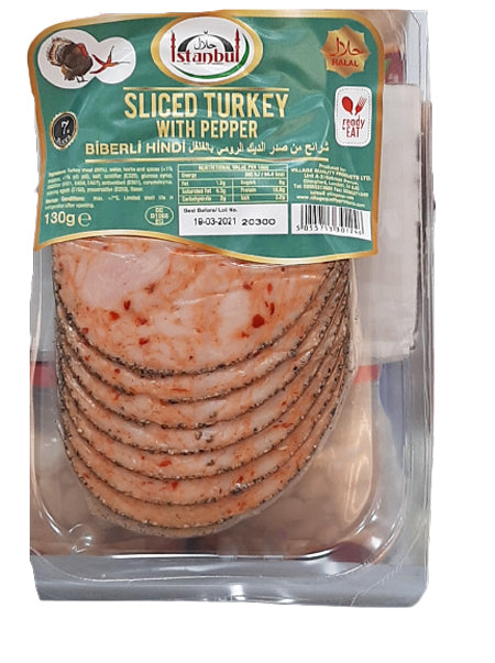 Istanbul Sliced Turkey With Pepper 130G