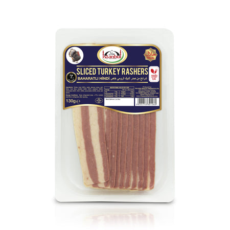 Istanbul Sliced Turkey Rashers Halal 130G