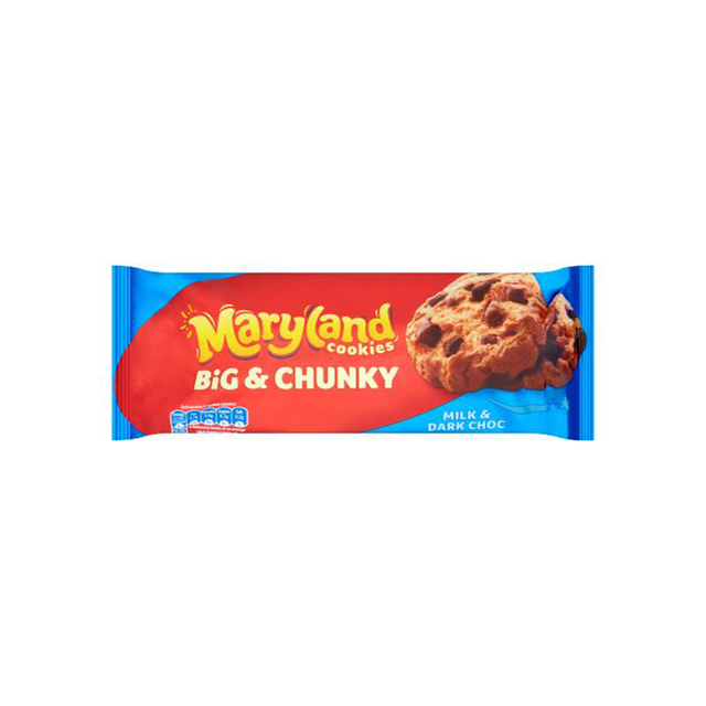 Maryland Big & Chunky Cookies Milk & Dark Choc 180g