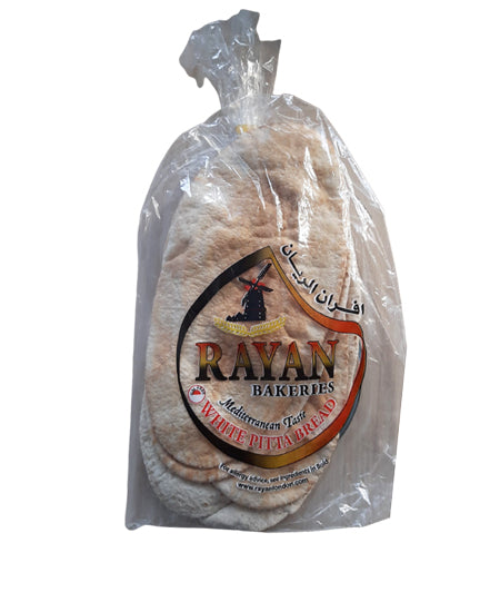 Rayan White Pitta Bread Oval 5pcs