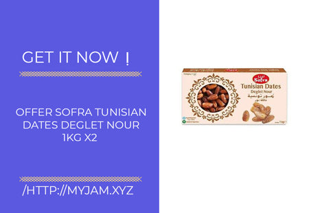 Offer X2 Sofra Tunisian Dates Deglet Nour 900g