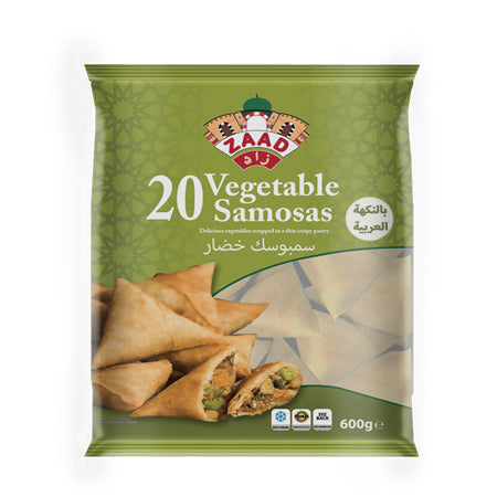 Zaad Vegetable Samosa 20Pcs 600g