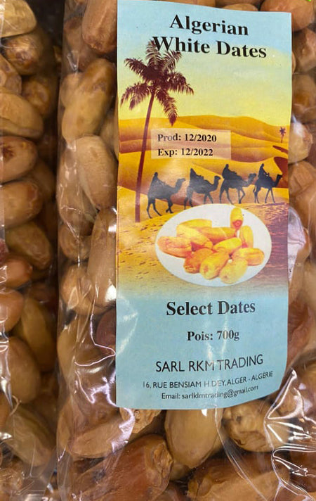 Algerian White Dry dates 700g