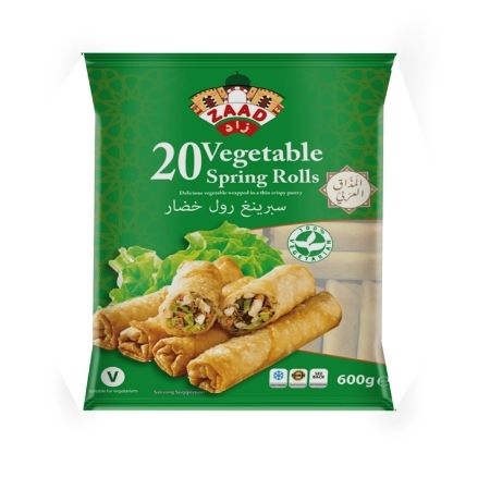 Zaad vegetable spring rolls 600g