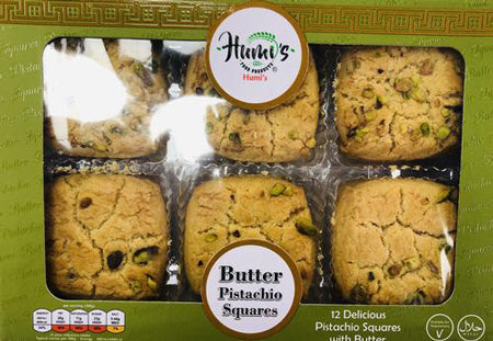 Humi's butter pistachio squares 12pc