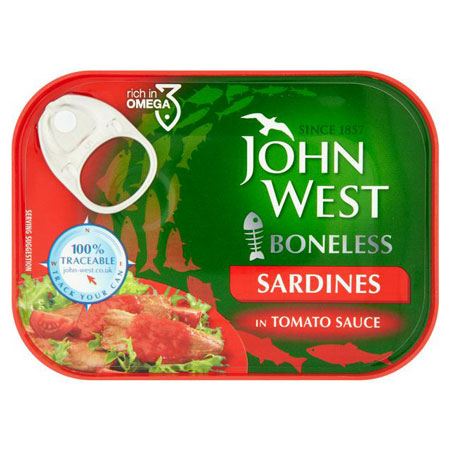 John West sardines in tomato sauce 120g