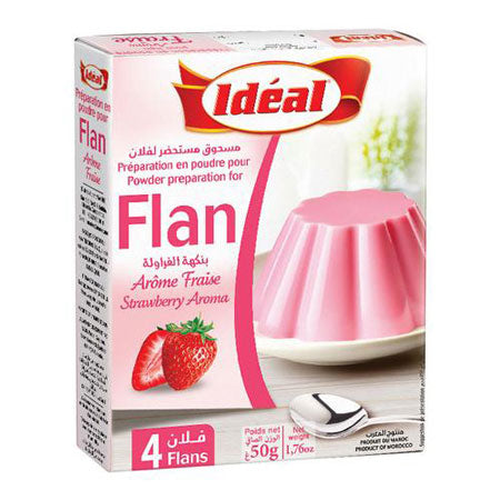 Ideal flan strawberry 50g