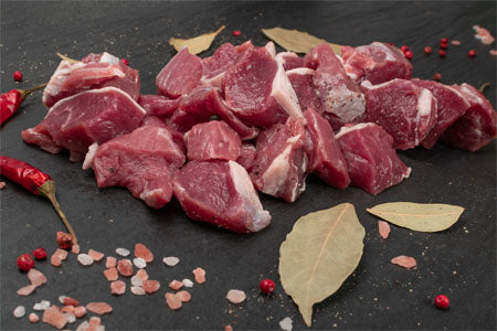 Green Valley Lamb Leg Cubes Halal 500g