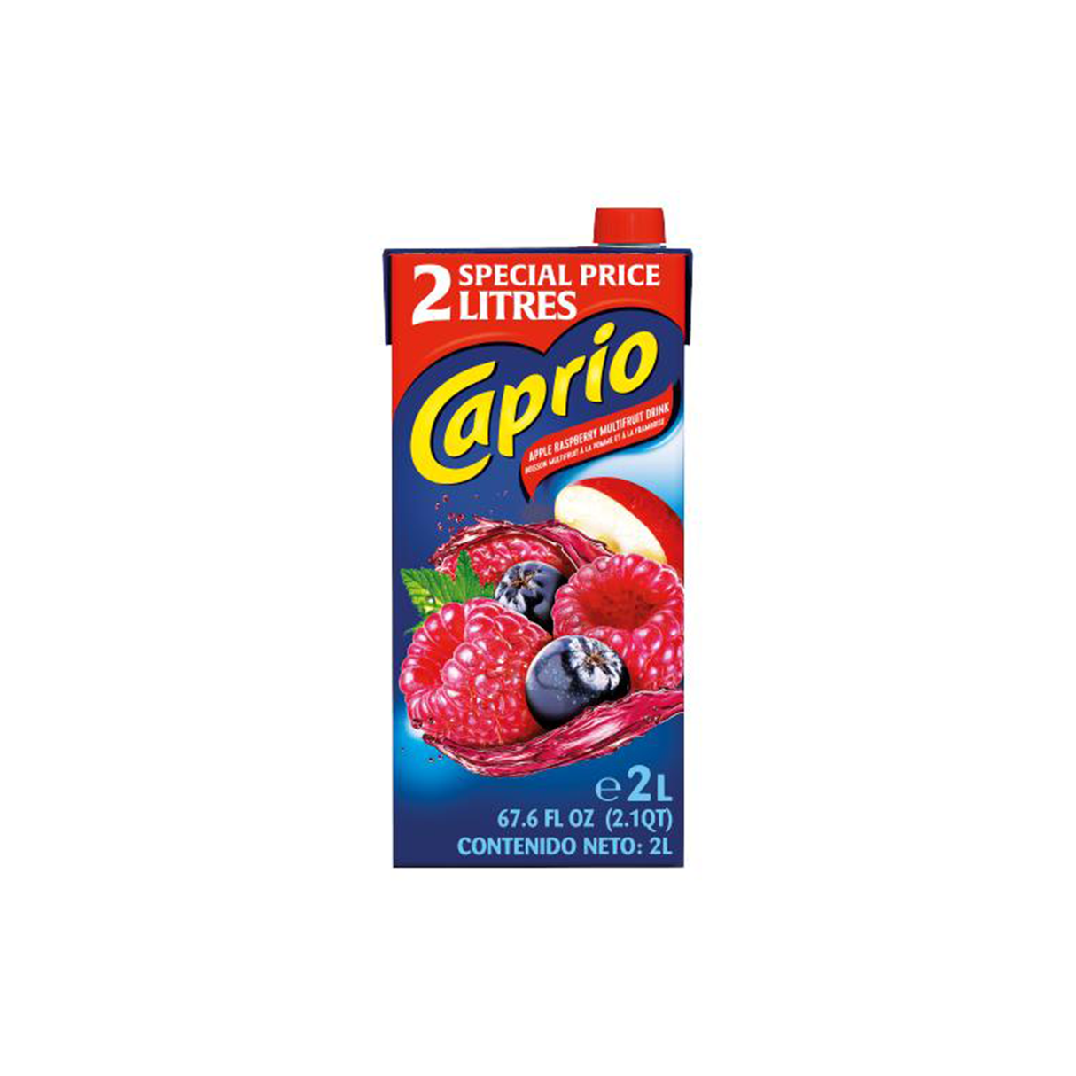 Caprio Plus Apple Rasberry Multifruit Drink 2L