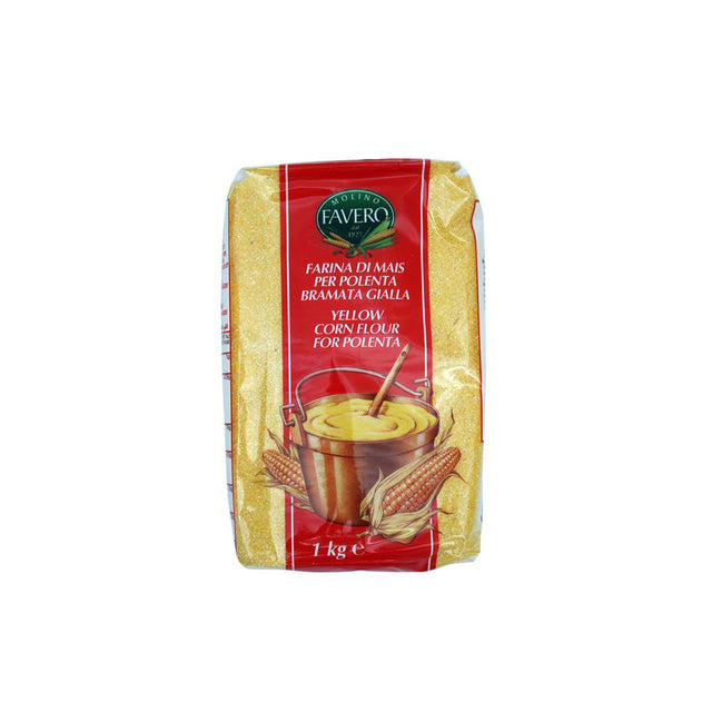 Molino Favero Yellow Corn Flour For Polenta 1Kg