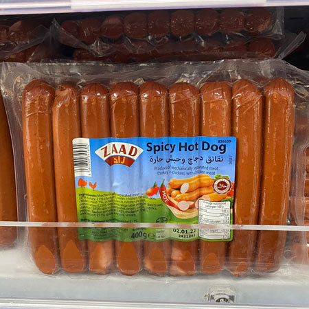 Zaad Spicy Hot Dog 400g