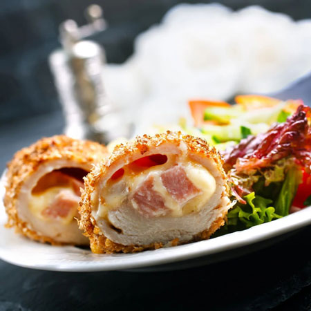 Alaz Cordon Bleu - Chicken breast filled with smoked turkey and cheese Frozen 500g