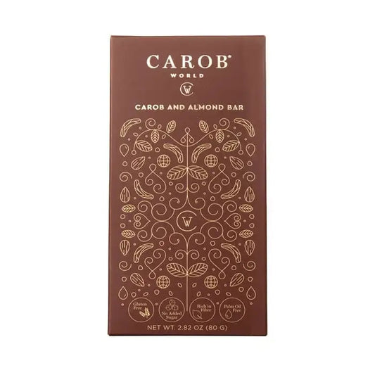 Carob World Carob and Almond Bar 80g