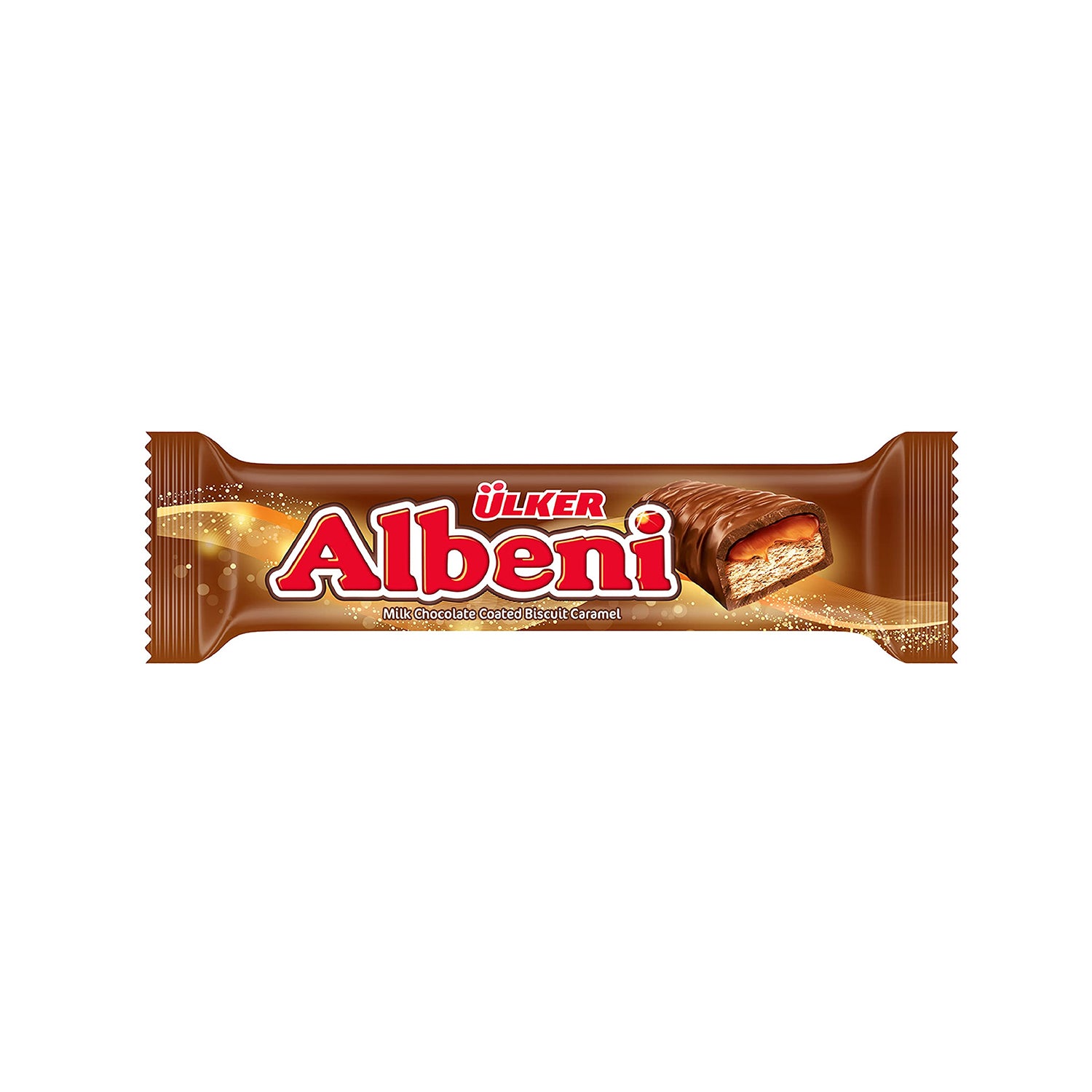 Ulker Albeni Milk Chocolate Coated BIscut With Caramel 40g