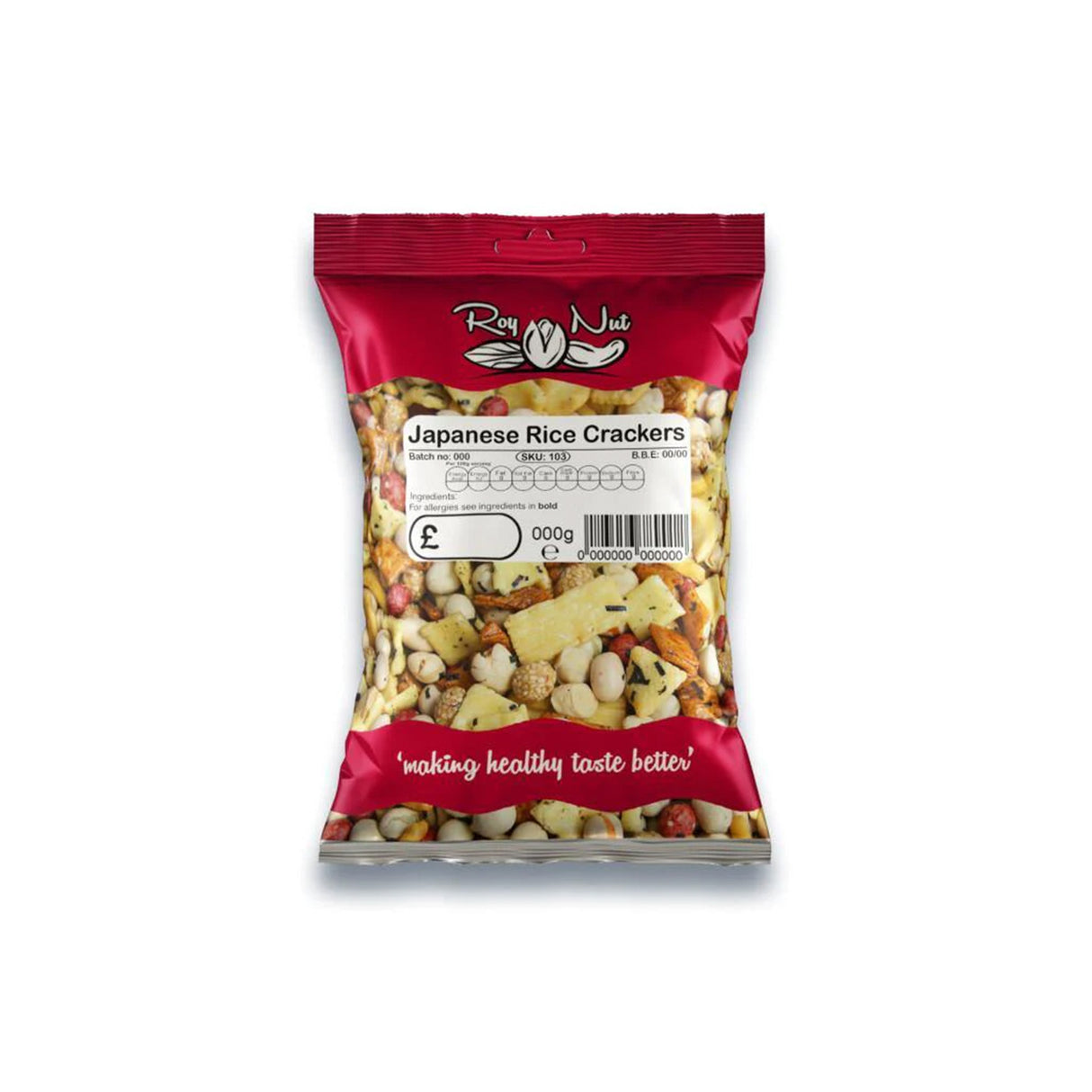 Roy Nut Japanese Rice Cracker Mix 140g