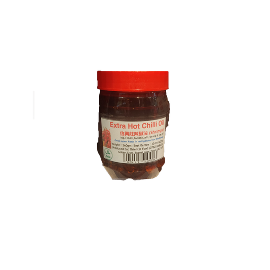 Oriental Food Extra Hot Chilli Oil (Shrimps) 260g