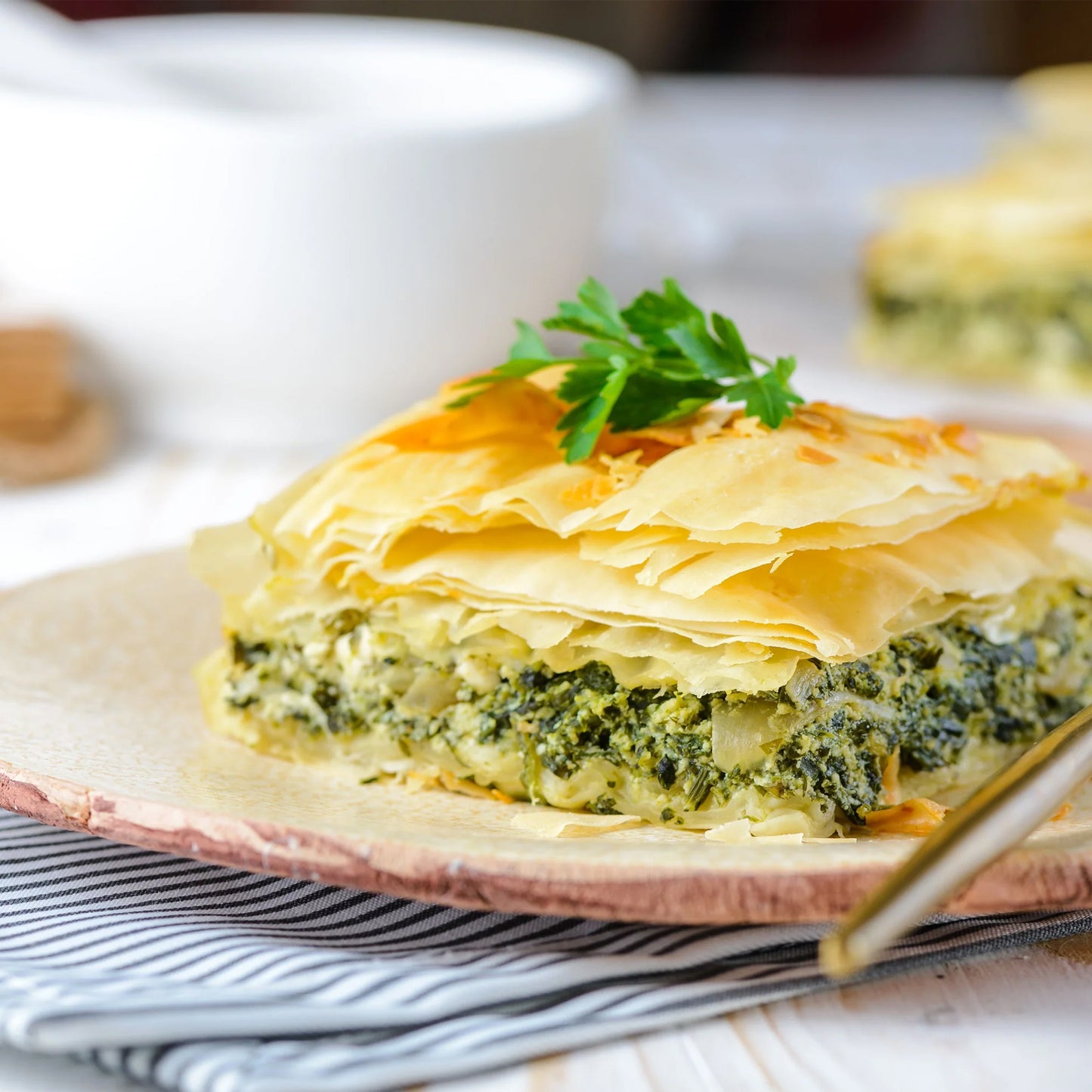 Alaz Goulash (Filo Pastry Spinach & Cheese) Serves 8 - Cooked