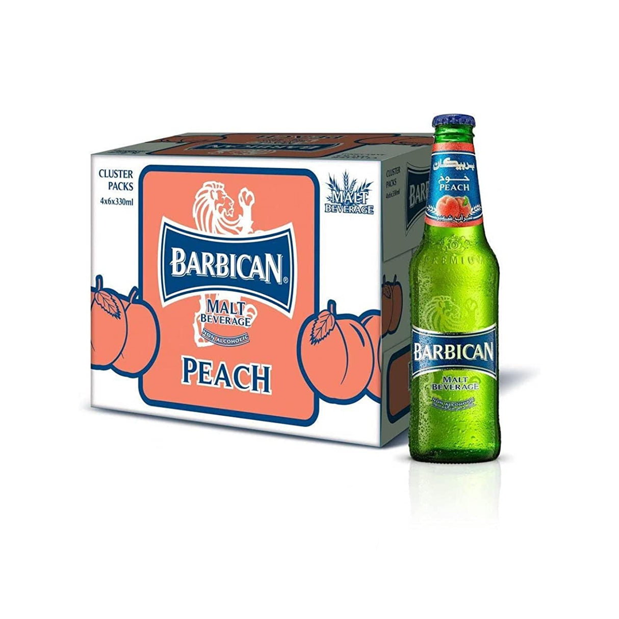 Barbican Malt Peach Drink (Non-Alcoholic) 330ml x6