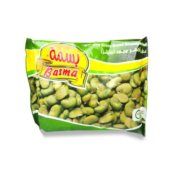 Basma Frozen Green Broad Beans Peeled 400G