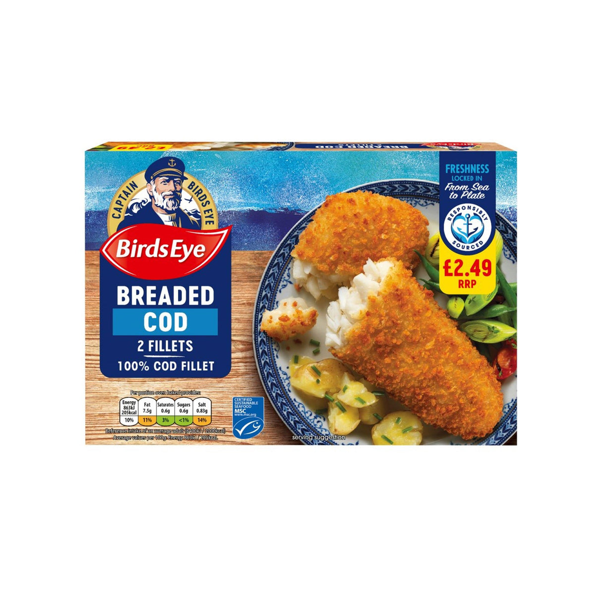 Birds Eye Breaded Cod 200G