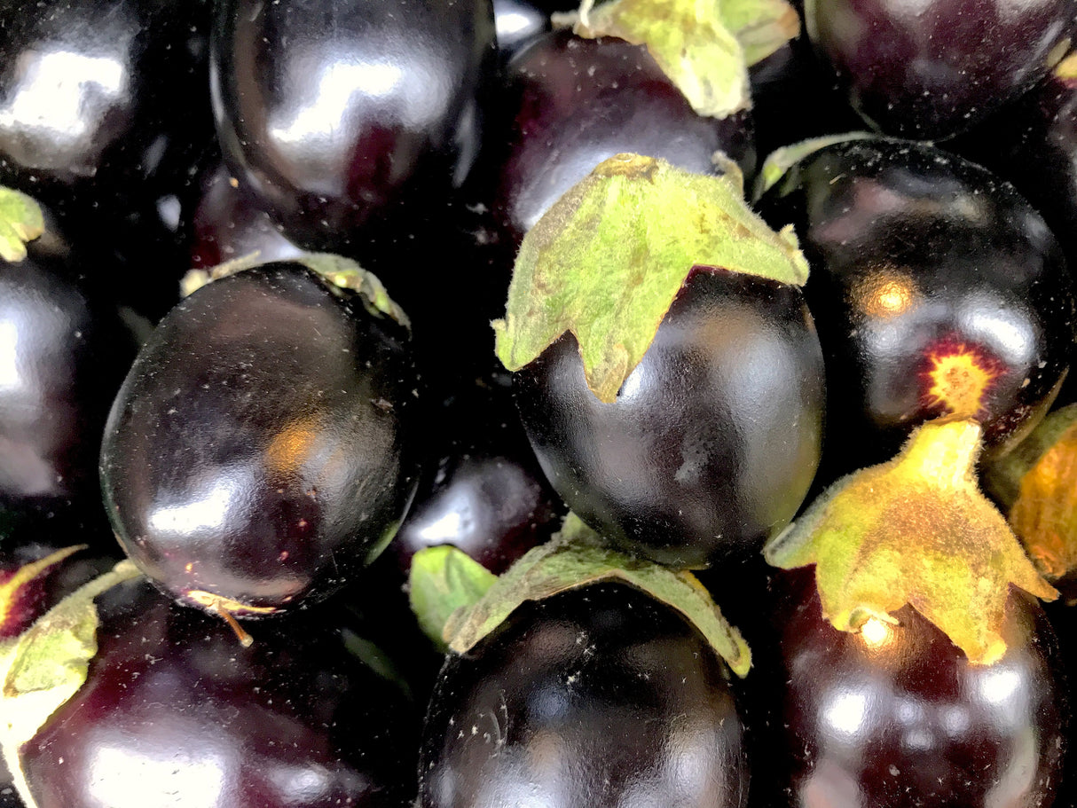 Black Baby Round Aubergine 500g