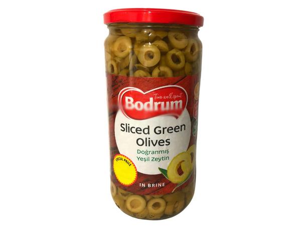 Bodrum Sliced Green Olives 680g