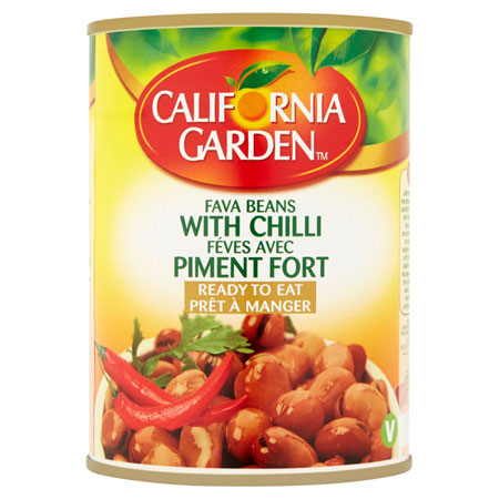 Offer X2 California Garden Fava Beans With Chili 400g