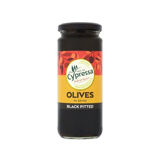 Cypressa Pitted Black Olives 340g