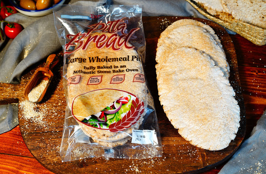 Dina Bread Large Wholemeal Pitta 6pcs