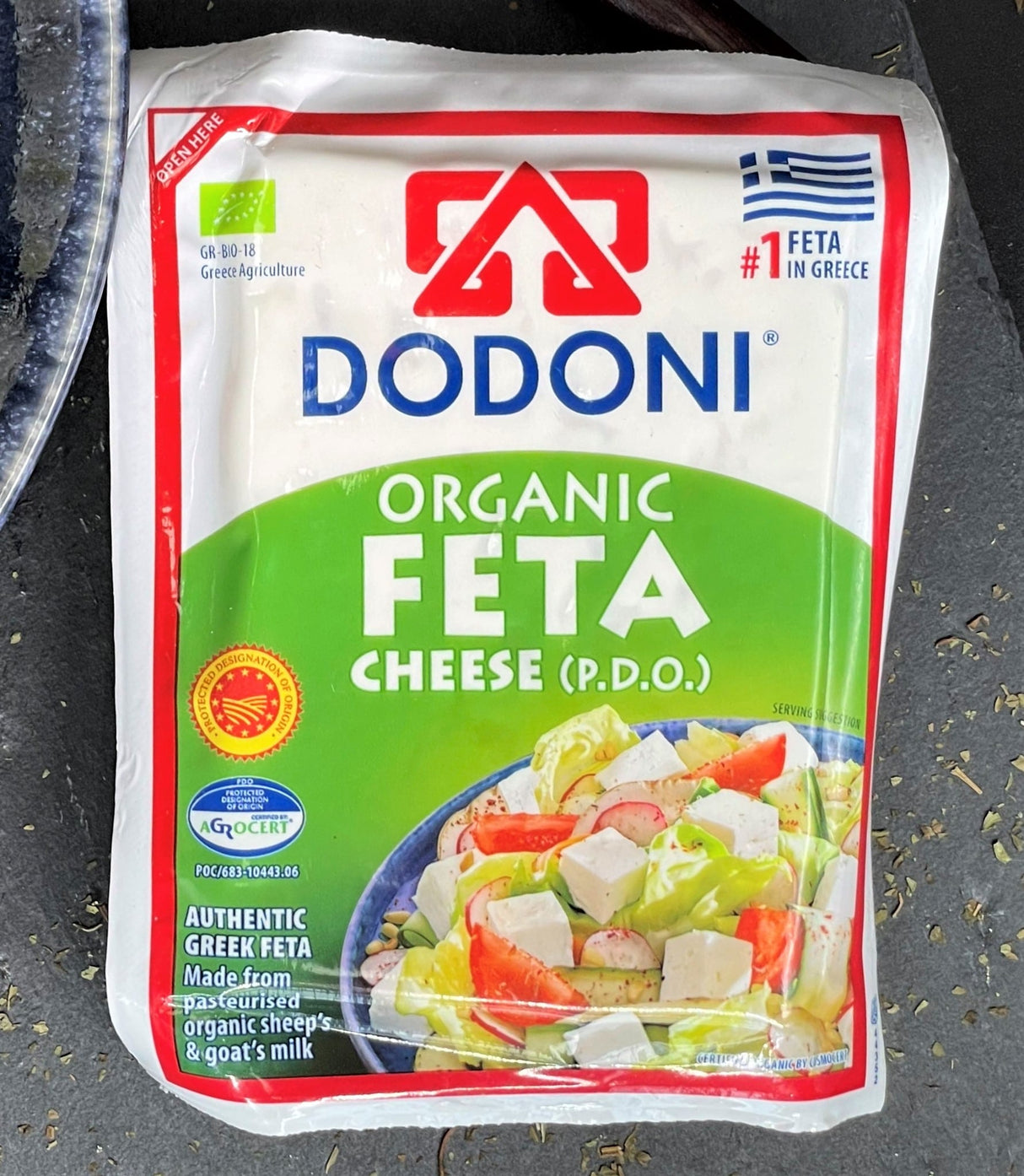 Dodoni organic feta cheese 200g