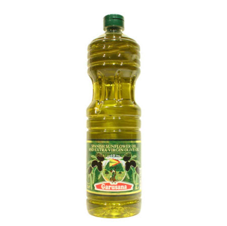 Garusana Refined Sunflower Oil Blended With Extra Virgin Olive Oil 1L