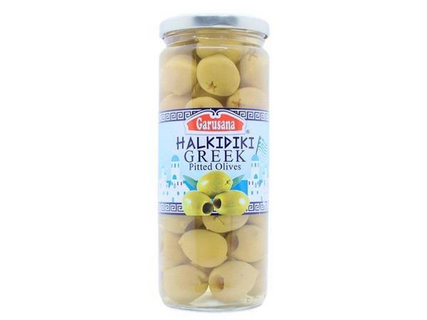 Garusana Green Greek Pitted Olives 212G