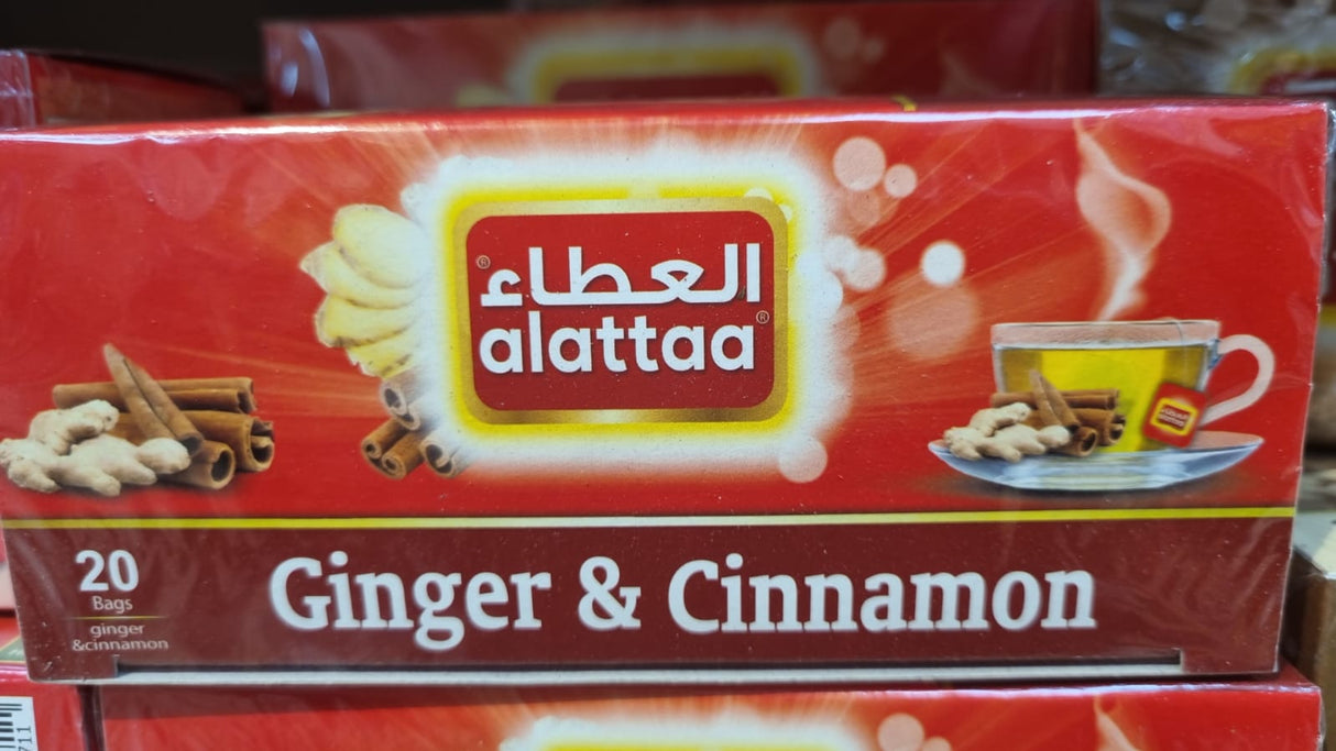 Offer X2 Alattaa Ginger & Cinnamon 20 Bags