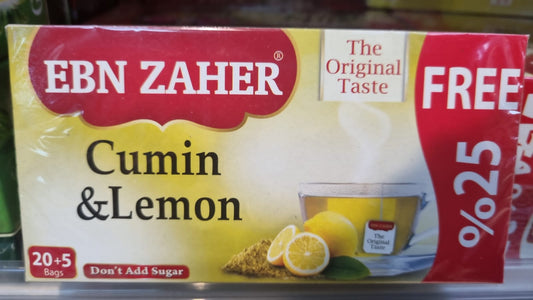 Offer X2 Ebn Zahir Cumin & Lemon 20 Bags