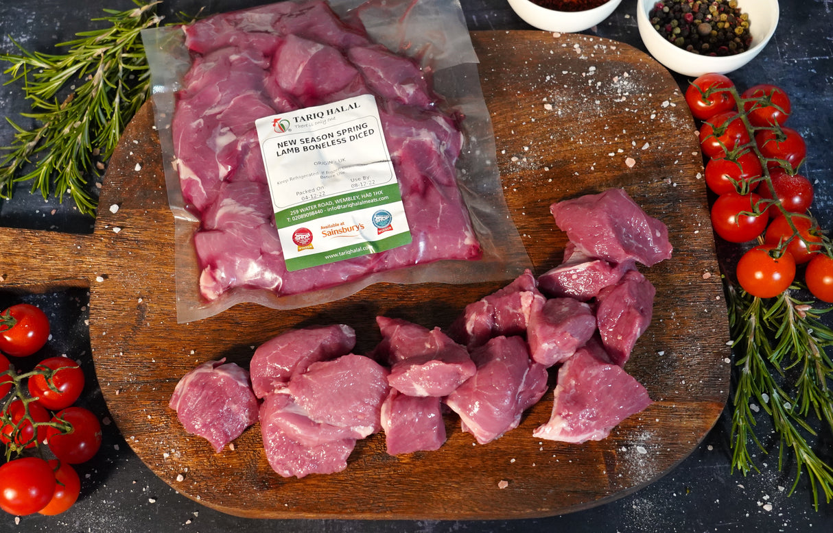 Tariq Halal frozen diced lamb 500g