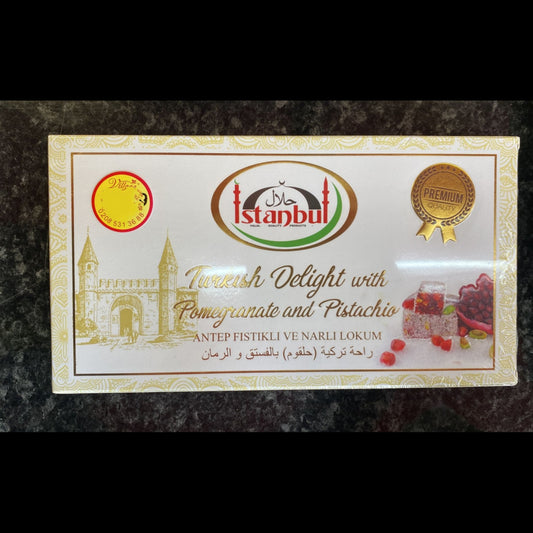 Istanbul Turkish Delight With Pomegranate and Pistachio 350G