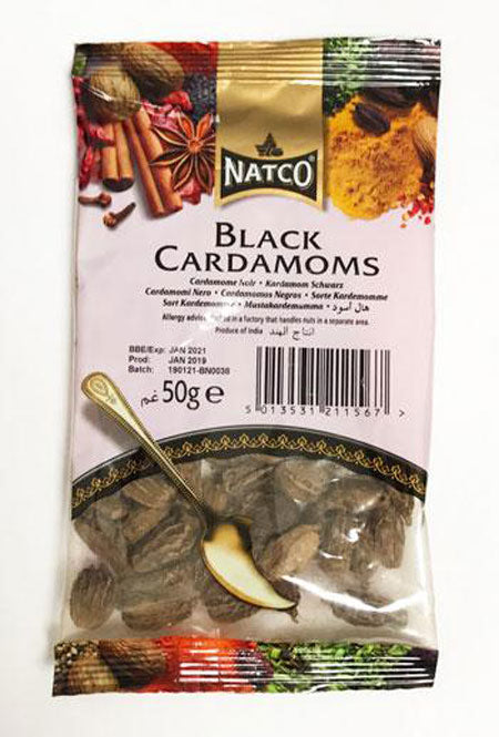 Natco Black Cardamom Bag 50G