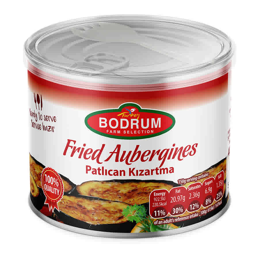 Offer Bodrum Fried Aubergines 400g X2