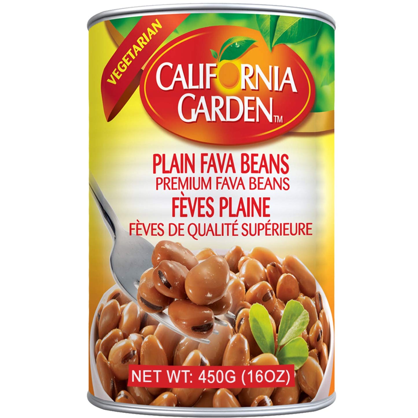 Offer California Garden Fava Beans Plain Premium 400g X2