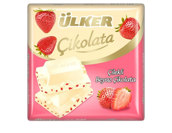 Ulker White Chocolate With Strawberry 60g