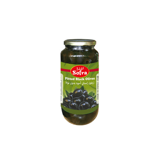 Offer Sofra Pitted Black Olive 700G X 2 pcs