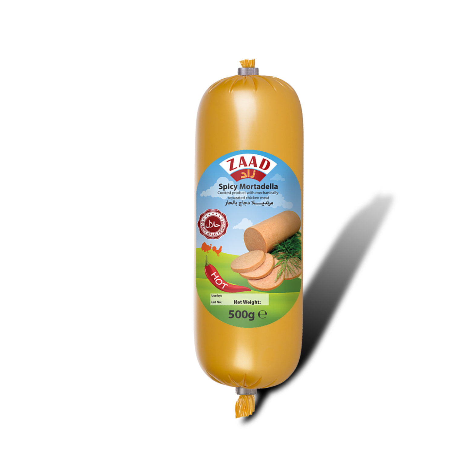 Zaad Chicken Mortadella Spicy 500G MyJam Food