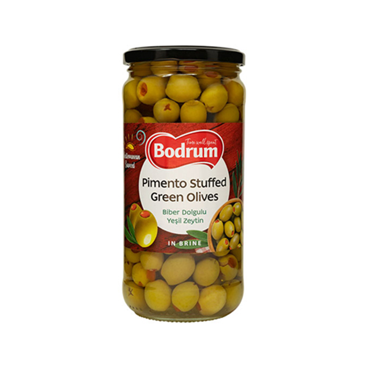 Bodrum Pimento Stuffed Green Olives 680g