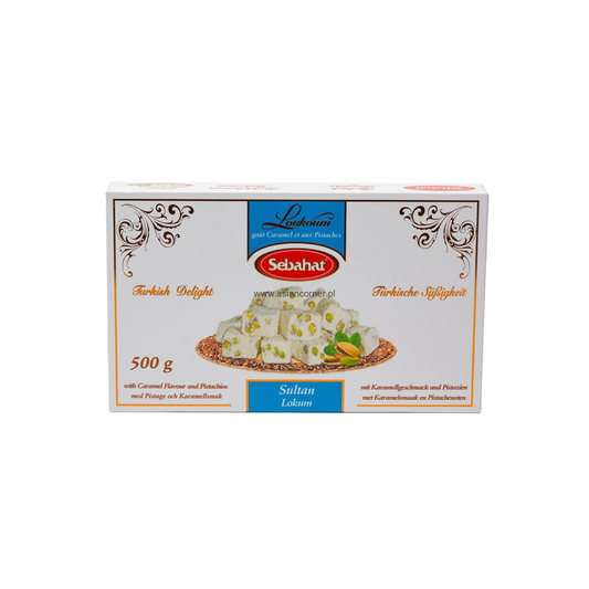 Sebahat Turkish Delight With Caramel And Pistachio 500G